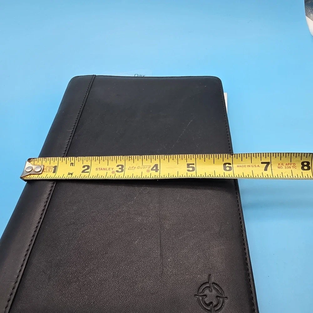 Franklin Covey Leadership Journal Black Leather Cover